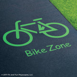 Bicycle Path Symbol Reusable Playground Stencil