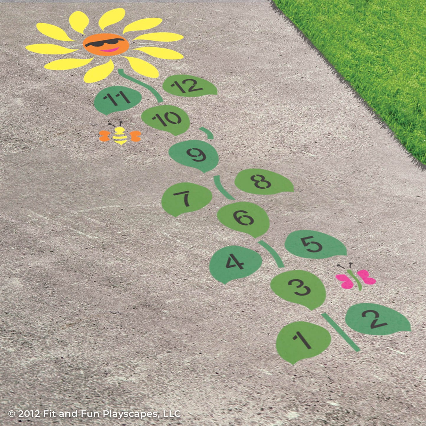 Nature Motor Sensory Path Reusable Playground Stencil Package