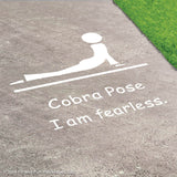 Cobra Pose Reusable Playground Stencil